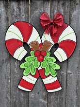 Load image into Gallery viewer, Candy Cane Door Hanger
