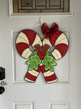 Load image into Gallery viewer, Candy Cane Door Hanger
