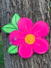 Load image into Gallery viewer, Pink Flower Door Hanger
