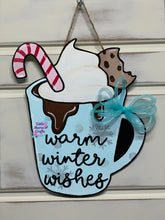 Load image into Gallery viewer, Winter Hot Chocolate Door Hanger
