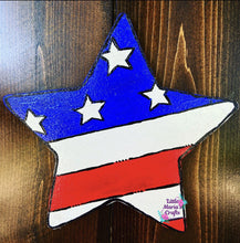 Load image into Gallery viewer, Flag star door hanger
