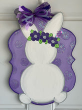 Load image into Gallery viewer, Purple Love Bunny Door Hanger
