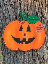 Load image into Gallery viewer, Jack o’lantern Halloween Door hanger
