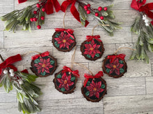 Load image into Gallery viewer, Poinsettia Ornament Set
