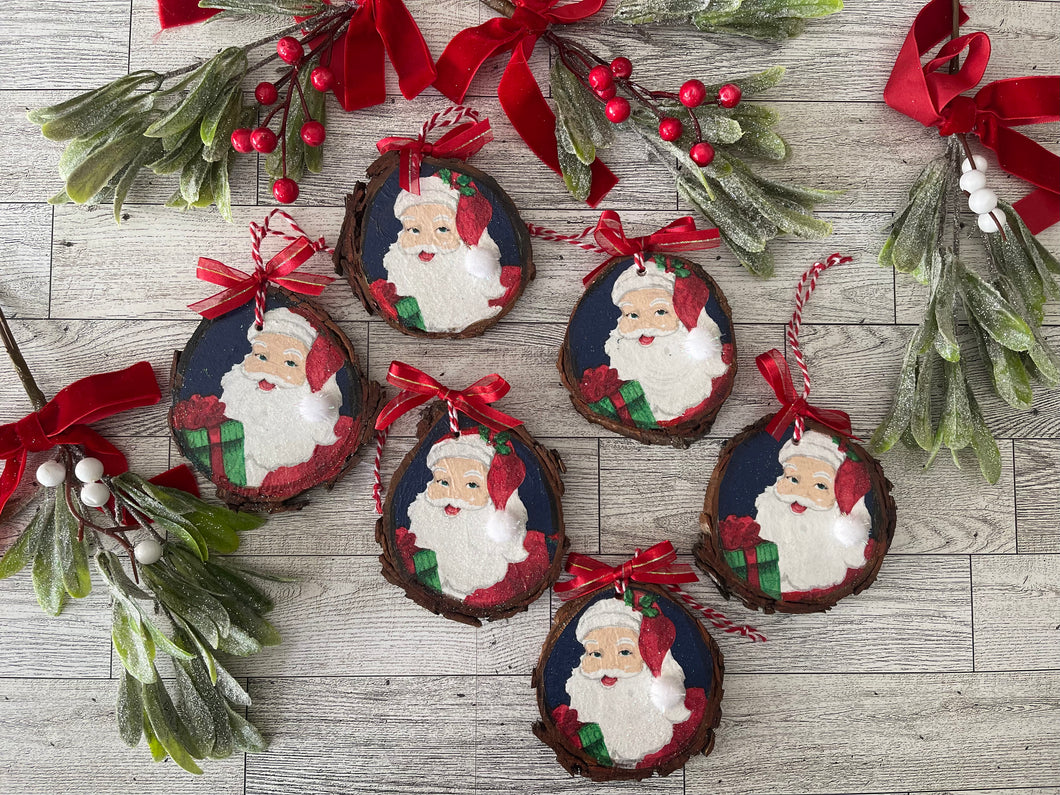 Santa Clause Ornament Set