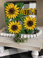 Load image into Gallery viewer, Shelf Sitter-Sunflower Welcome
