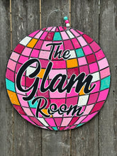 Load image into Gallery viewer, Pink disco Ball Door Hanger
