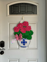 Load image into Gallery viewer, Geraniums Door Hanger
