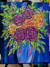 Load image into Gallery viewer, Vivid Roses Canvas Painting
