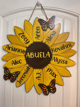 Load image into Gallery viewer, Abuela Sunflower Door Hanger
