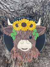 Load image into Gallery viewer, Hazel the Highland Cow Door Hanger
