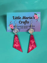 Load image into Gallery viewer, Earrings-Pink Marble Beaded
