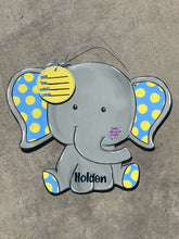 Load image into Gallery viewer, Baby elephant door hanger

