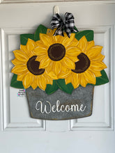Load image into Gallery viewer, Sunflower Pot Door Hanger
