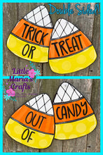 Load image into Gallery viewer, Double Sided Candy Corn Door Hanger

