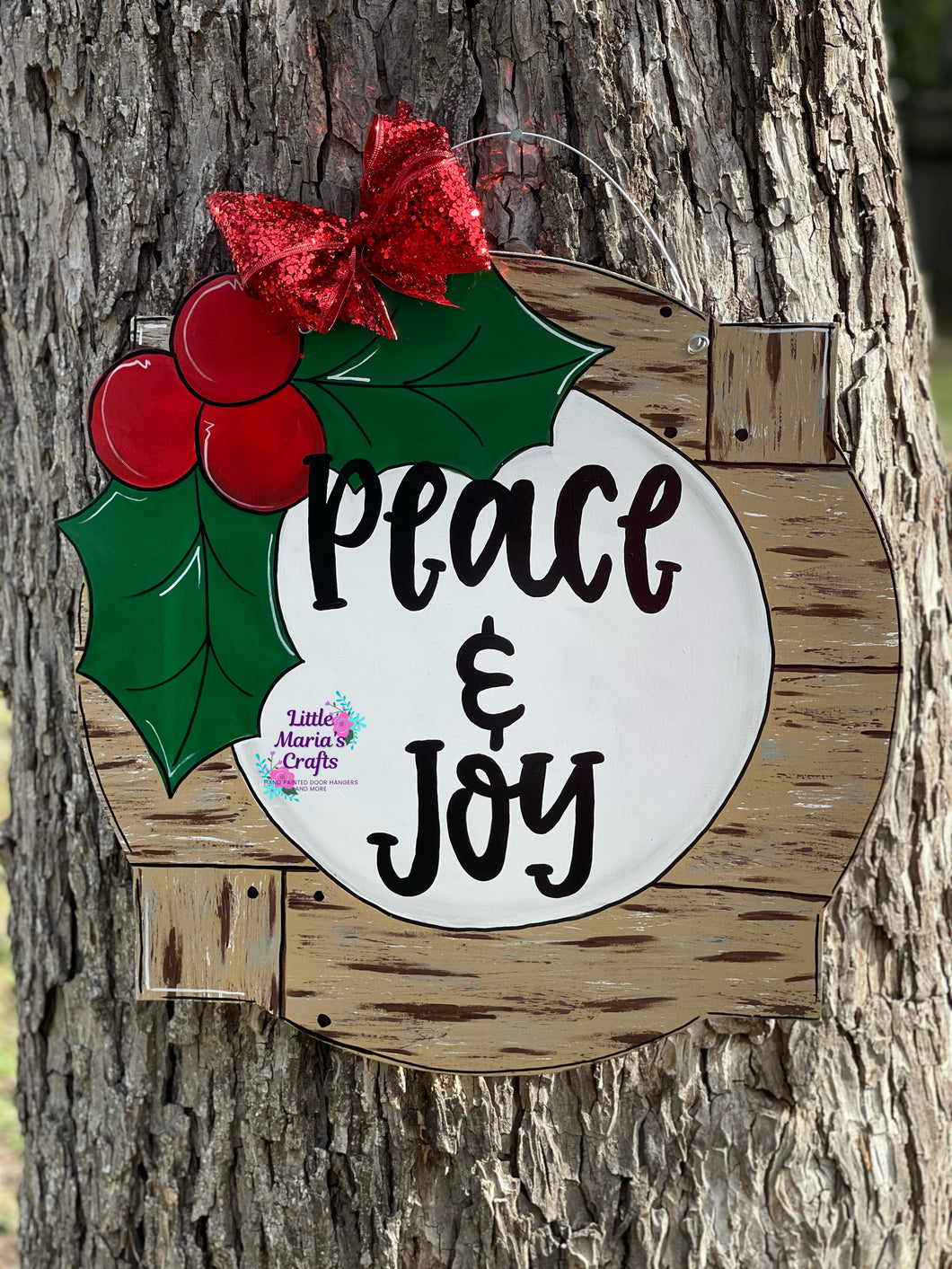 Peace and Joy Door Hanger