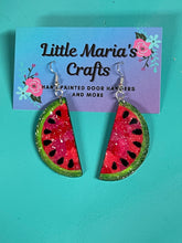 Load image into Gallery viewer, Earrings-Watermelon Slice

