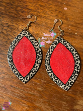 Load image into Gallery viewer, Earrings-Leopard/Red
