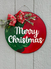 Load image into Gallery viewer, Christmas Tree Round Door Hanger
