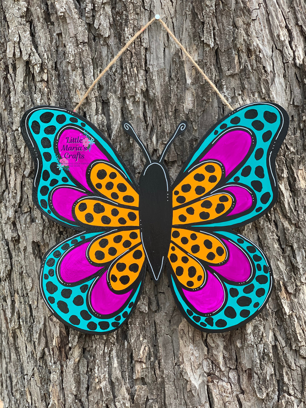 Spotted butterfly Door Hanger