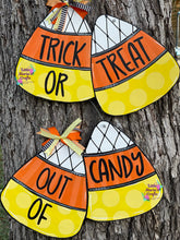 Load image into Gallery viewer, Double Sided Candy Corn Door Hanger
