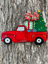 Load image into Gallery viewer, Christmas Red Truck Door Hanger
