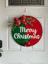 Load image into Gallery viewer, Christmas Tree Round Door Hanger
