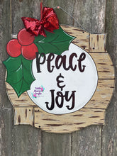 Load image into Gallery viewer, Peace and Joy Door Hanger
