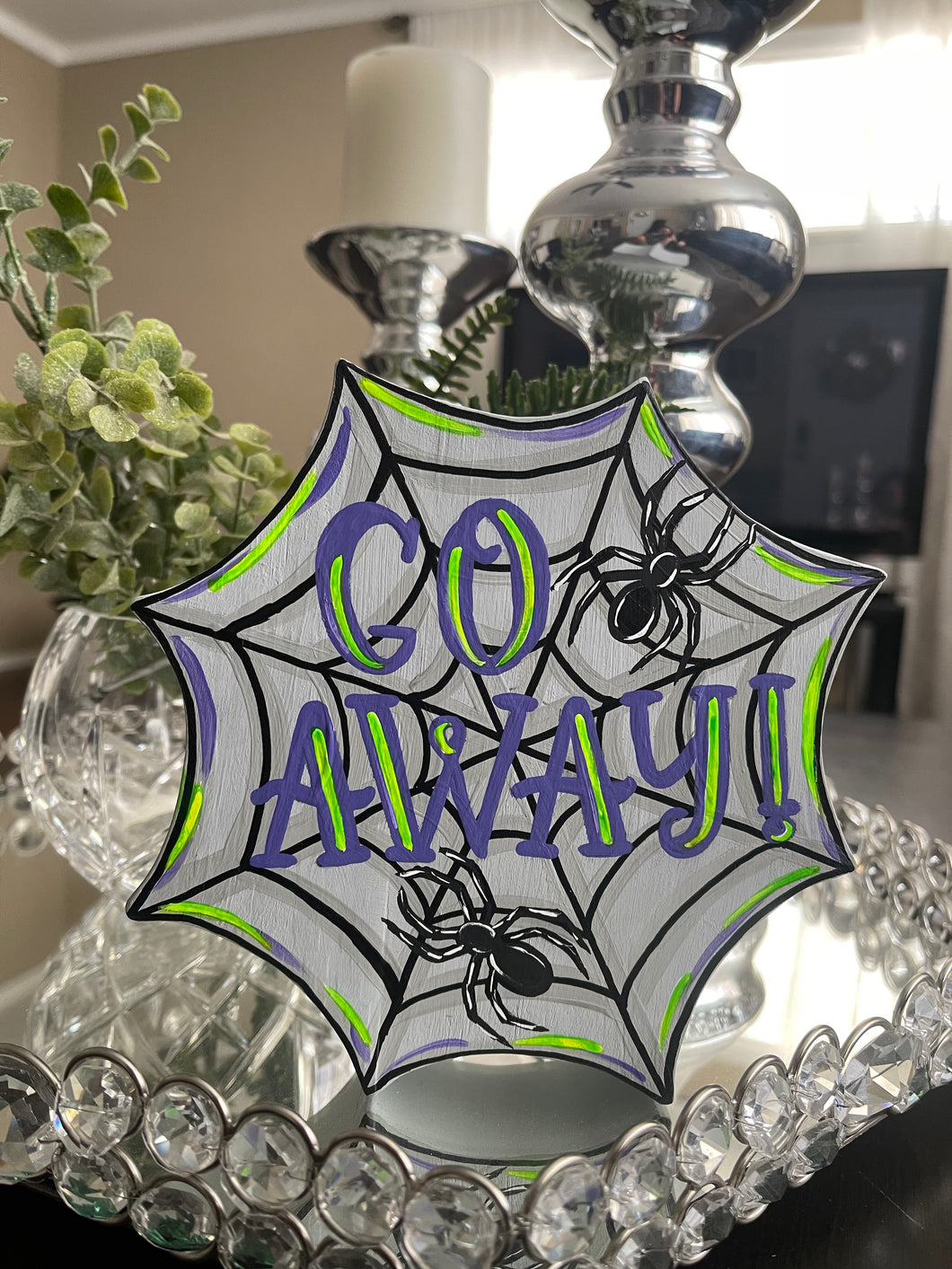 Shelf sitter-Halloween Spiderweb
