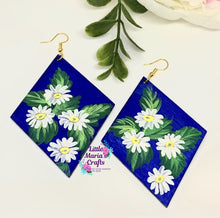 Load image into Gallery viewer, Earrings-Daisies in Blue
